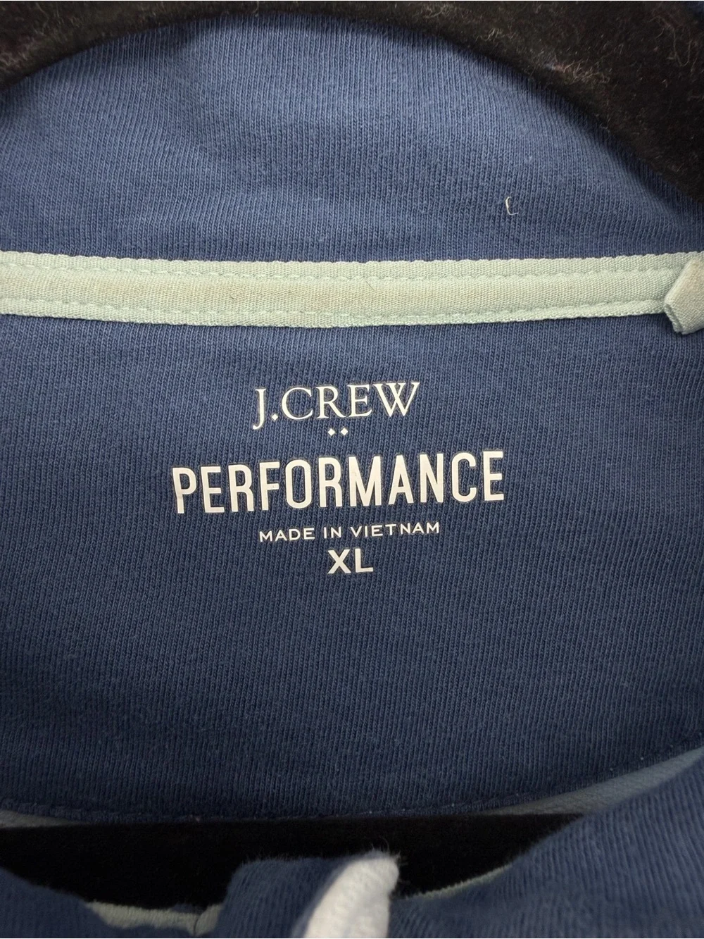 J.Crew Performance 1/4 Zip Pullover Mens XL Light Blue Casual Golf